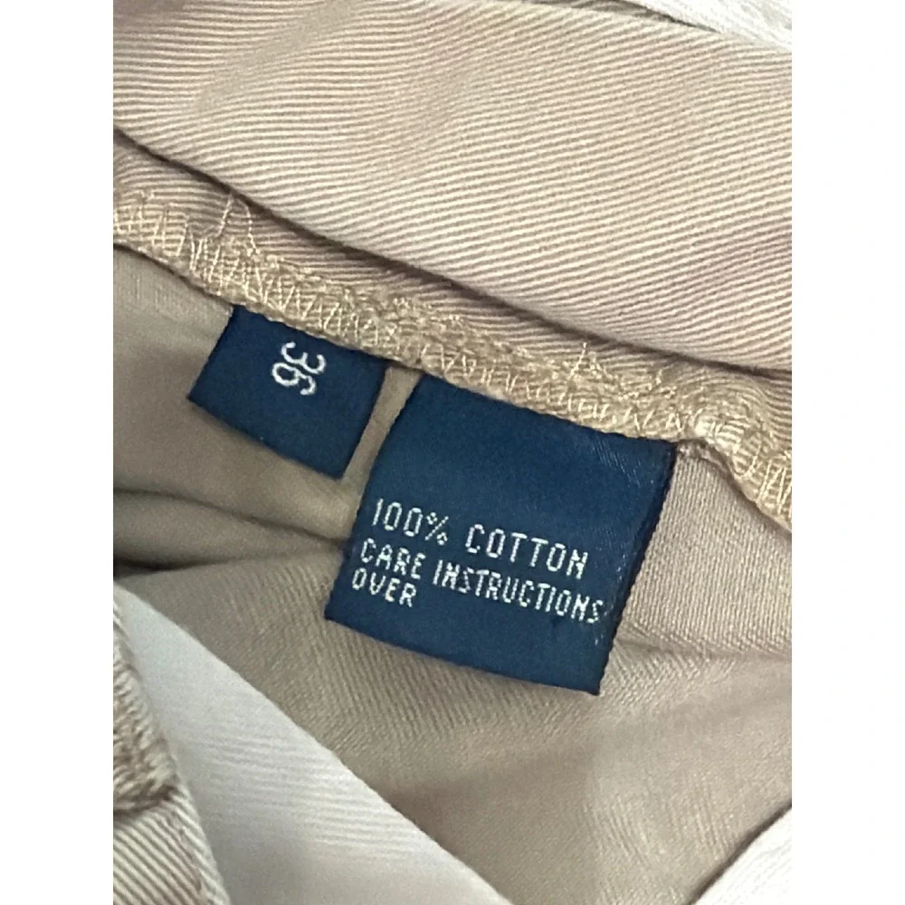 VTG Polo Ralph Lauren Prospect Shorts Mens‎ 36 Tan Khaki Cotton Twill READ